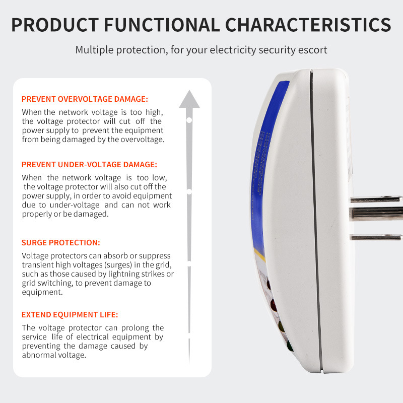 Įtampos apsauga šaldytuvui DS-125, 120V, 10A, varinis korpusas, laikmatis