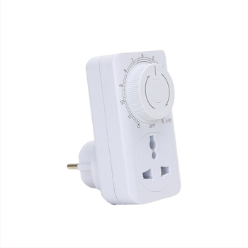 12 valandų laikmačio lizdas su įžeminimu, universalus lizdas, įkrovimo apsauga ir jungiklis