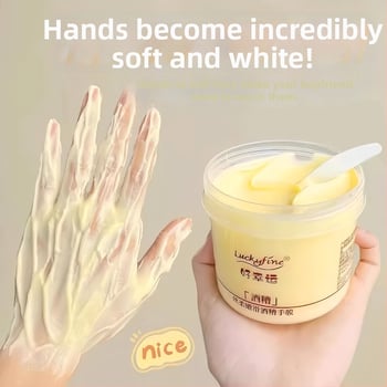 Luckyfine Roku maska ar Sake Lees – Krēms, 330 g; Sastāvdaļas: Job's Tears, Sake Lees; Ieguvumi: Mitrināšana, Hidratēšana, Saspringšana