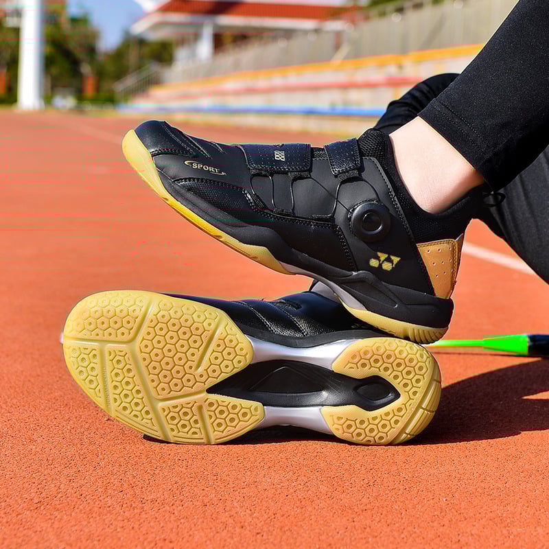 Unisex badmintonos batai, tinklinė viršutinė dalis, priešslydžio gumos padas, žemas kulkšnies aukštis, apvalus pirštas