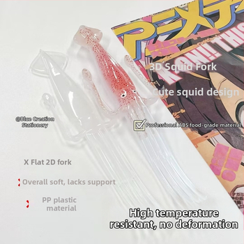 Makaronų šakutė iš dervos, japonų stiliuje, rankų darbo, vienos dalies konstrukcija, pritaikoma