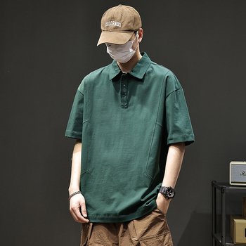 Πολό από 100% βαμβάκι, κοντομάνικο, βαρύ 280 g, χαλαρή γραμμή, απομάκρυνση υγρασίας