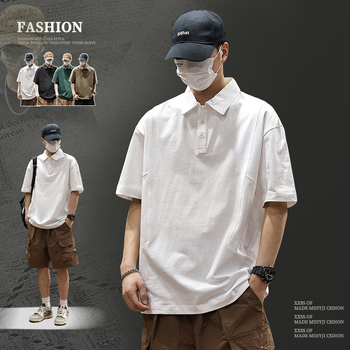 Πολό από 100% βαμβάκι, κοντομάνικο, βαρύ 280 g, χαλαρή γραμμή, απομάκρυνση υγρασίας