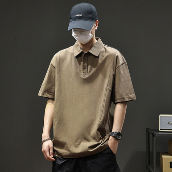 Πολό από 100% βαμβάκι, κοντομάνικο, βαρύ 280 g, χαλαρή γραμμή, απομάκρυνση υγρασίας