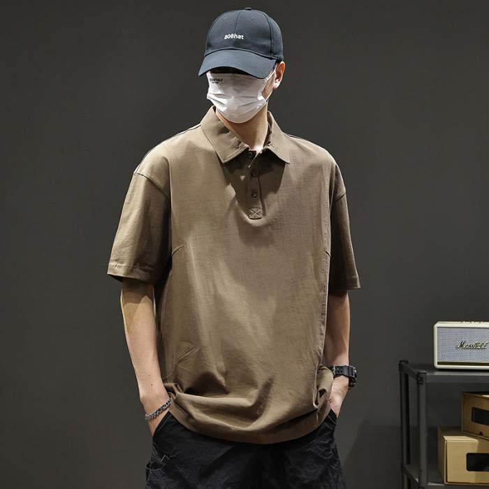 Πολό από 100% βαμβάκι, κοντομάνικο, βαρύ 280 g, χαλαρή γραμμή, απομάκρυνση υγρασίας