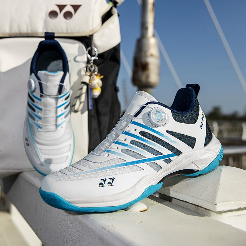 Unisex badminton batų poros, prieš slydimą padas, ultra lengvi ir kvėpuojantys, žemas viršus, gumi pada