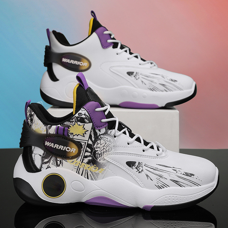 Ανδρικά Παπούτσια Μπάσκετ με PU+Δίκτυο στην επάνω επιφάνεια, Αναπνεόμενα, Χαμηλός Ύψος, Κορδόνια, Σόλα Έγχυσης