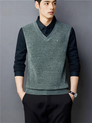 Πόλο πουκάμισο με μακριά μανίκια για τον χειμώνα, άνετη γραμμή, μοτίβο χρωματικού μπλοκ με patchwork, βαμβακερό πλεκτό ύφασμα (πολυεστέρας 64,7% / νάιλον 35,3%)