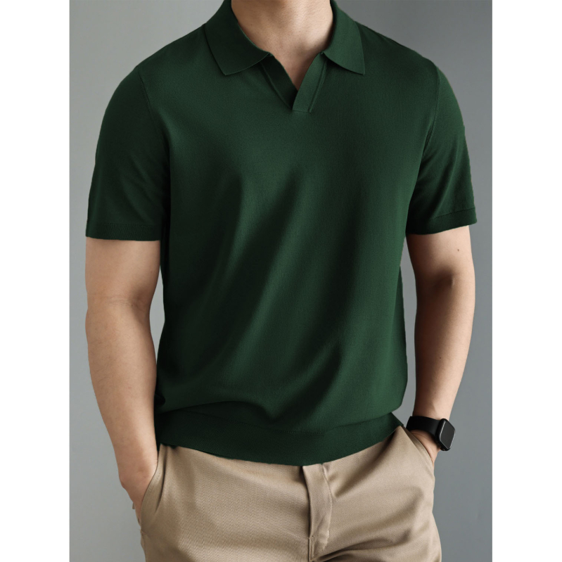 Πόλο πουκάμισο με κοντά μανίκια, χαλαρή γραμμή, πολυεστερικό μείγμα 96%+, σχέδιο collage/splicing, διαπνέον και απομακρύνει την υγρασία