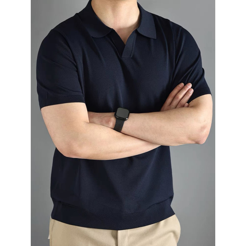 Πόλο πουκάμισο με κοντά μανίκια, χαλαρή γραμμή, πολυεστερικό μείγμα 96%+, σχέδιο collage/splicing, διαπνέον και απομακρύνει την υγρασία