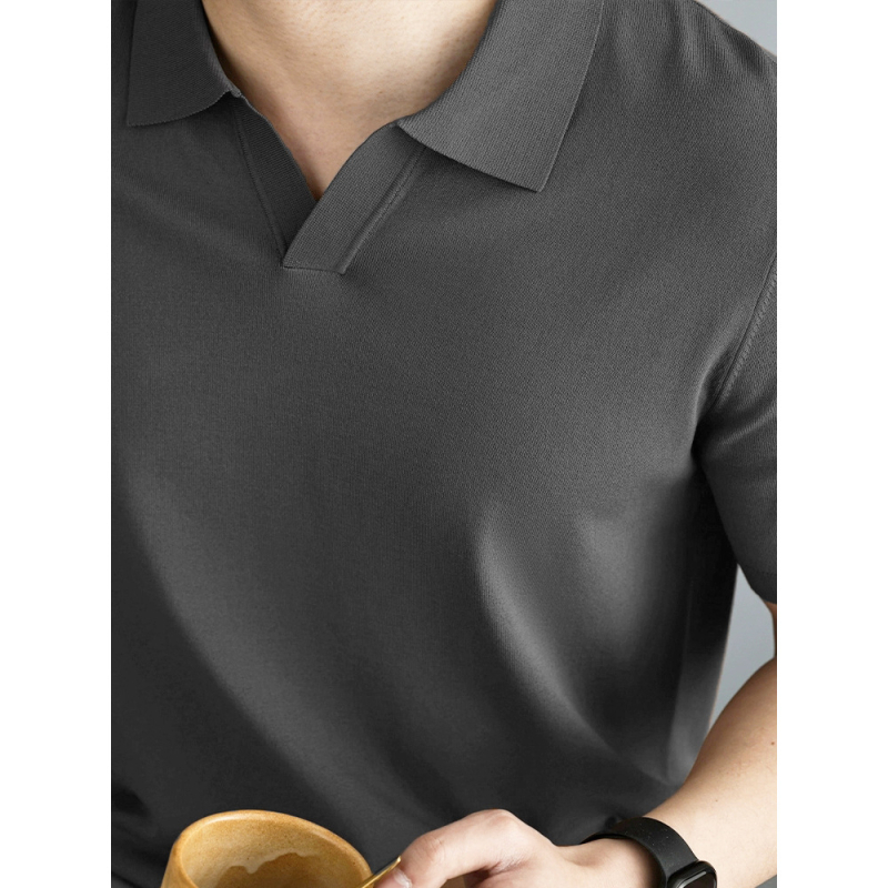 Πόλο πουκάμισο με κοντά μανίκια, χαλαρή γραμμή, πολυεστερικό μείγμα 96%+, σχέδιο collage/splicing, διαπνέον και απομακρύνει την υγρασία