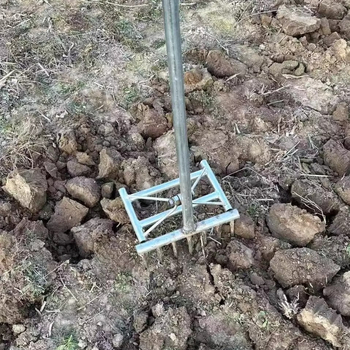 Инструмент за обръщане на почвата с лостов принцип — спестява до 70% усилие, лесен за употреба, многократно приложение за копаене