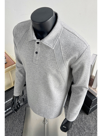 Polo majica s dugim rukavima, slobodan kroj, poliester (31–50% poliester • jesen 2025)