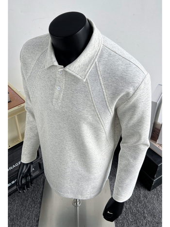 Polo majica s dugim rukavima, slobodan kroj, poliester (31–50% poliester • jesen 2025)