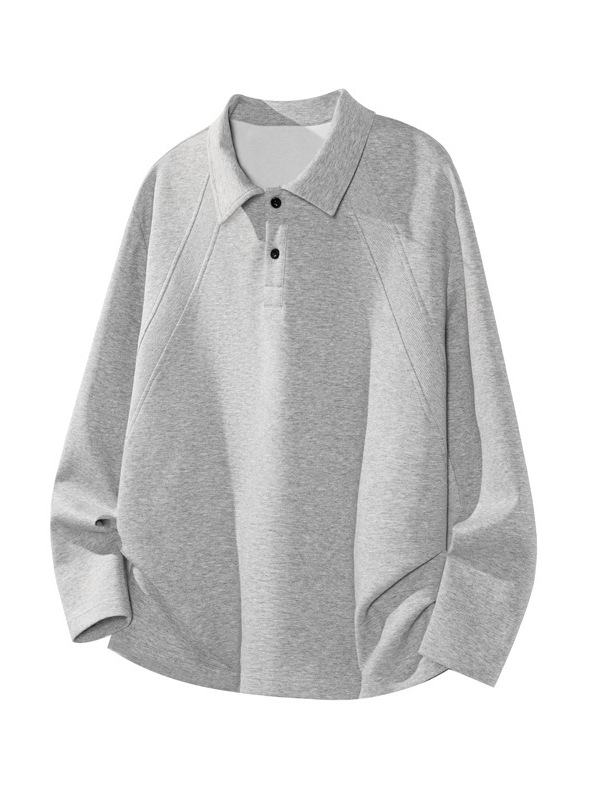 Polo majica s dugim rukavima, slobodan kroj, poliester (31–50% poliester • jesen 2025)