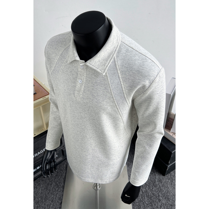 Polo majica s dugim rukavima, slobodan kroj, poliester (31–50% poliester • jesen 2025)