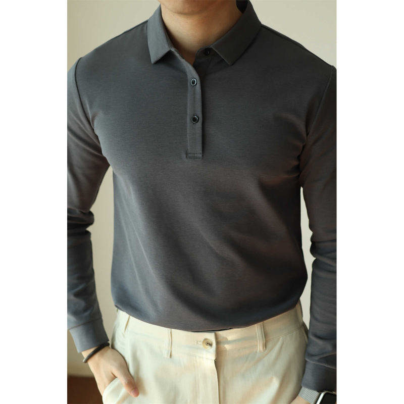 Πόλο μπλουζάκι με λεπτομέρεια patchwork - κοντό μανίκι, 96% πολυεστέρας, συνθετικό μείγμα ινών