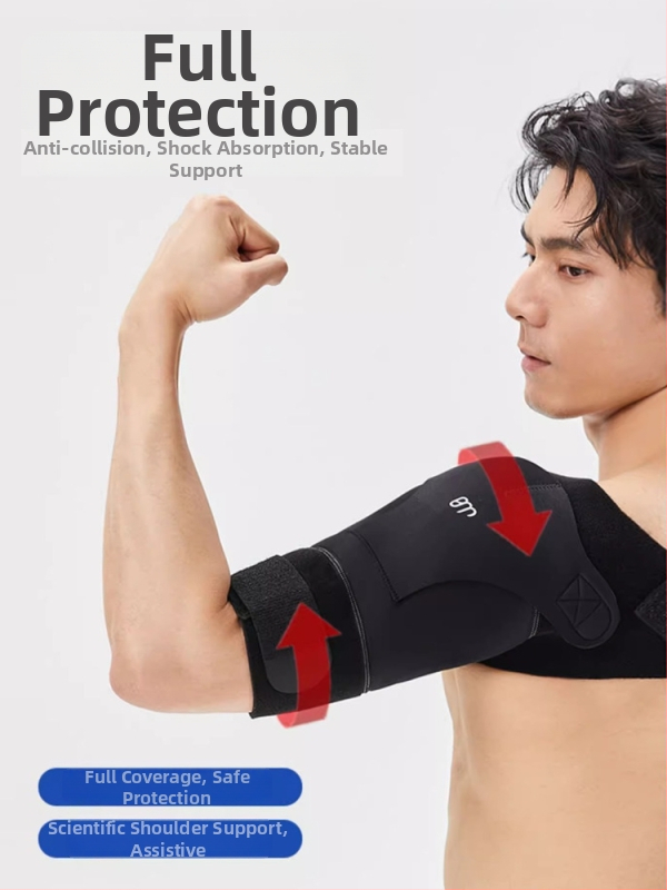 Športové kompresné ramenné podložky pre dospelých, z polyestrového vlákna, stabilizačný ochranný ramenný pás pre všetky športy