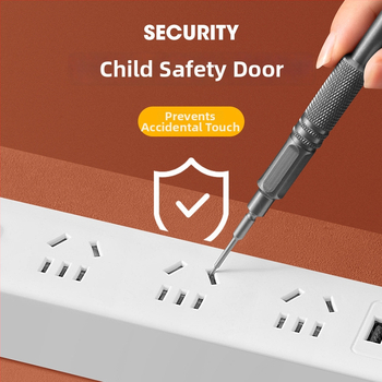 USB maitinimo juosta, daugiafunkcinė, atskirai valdomos kištukinės lizdai, nacionalinis standartas