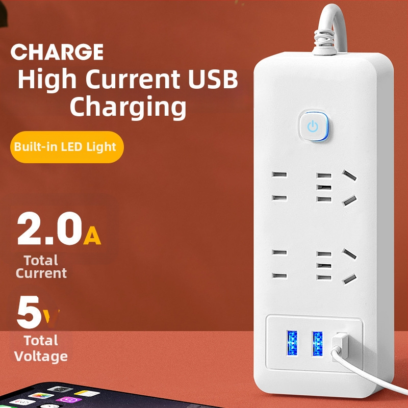 Rozbočovač s USB, viacfunkčný, individuálne riadené zásuvky, národný štandard