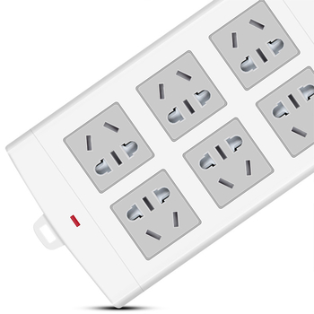 Deli 18206 6 lizdų maitinimo kilpa su 5 m laido, 2500W, ABS korpusas, 250V, biurui/namams