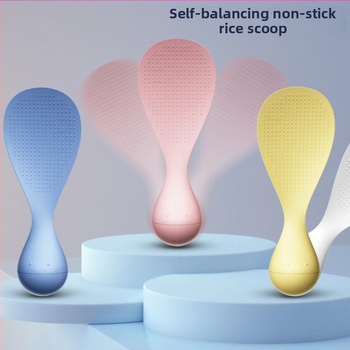Ryžių šaukštas, plastikinis, su PVC rankena, šiuolaikiškas minimalistinis dizainas, kilmė Taizhou