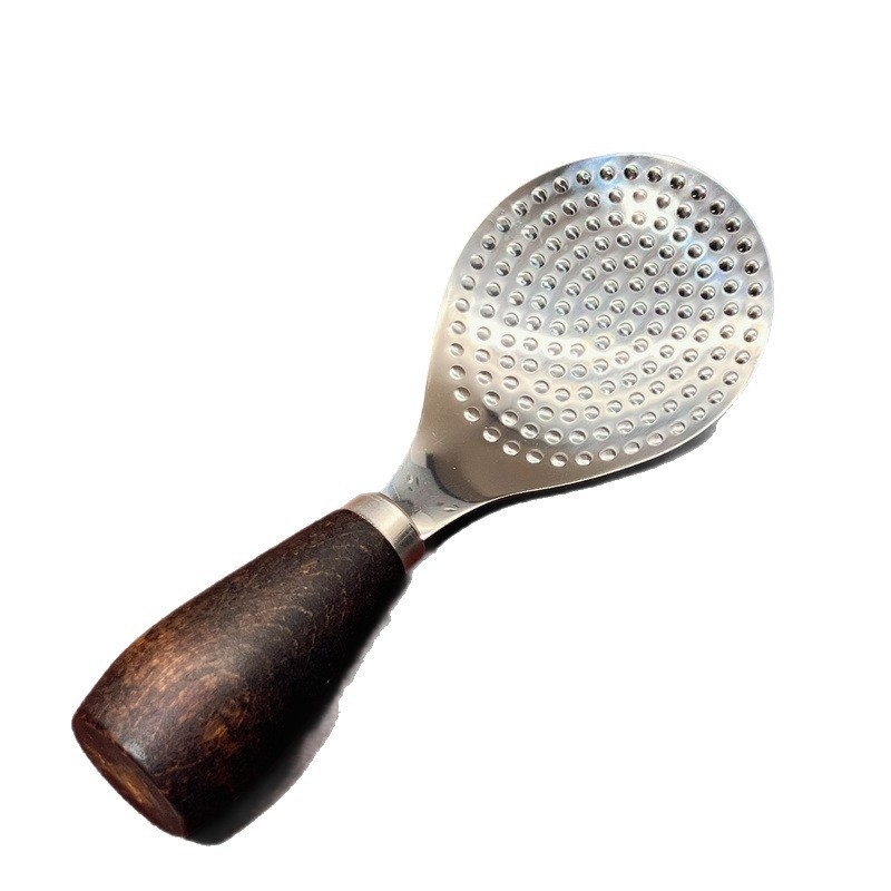 Ryžių šaukštas su medine rankena ir nerūdijančio plieno galvute, vertikalus stovelis, atsparus aukštoms temperatūroms, tinkamas elektriniam ryžių virimo puodui