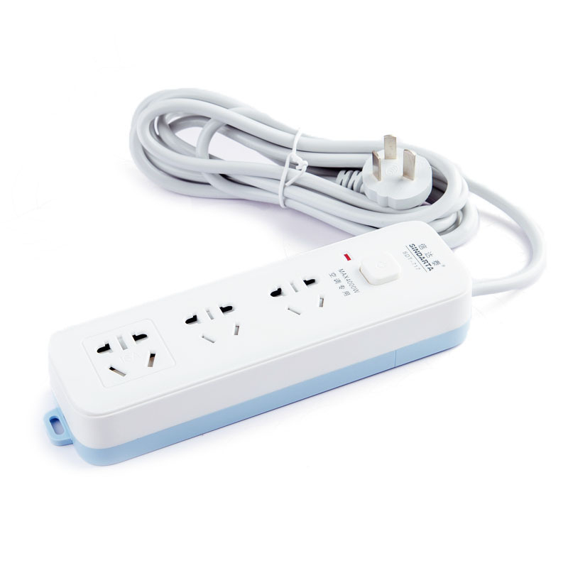 Aukštos galios 16A laidinė kištukinė lizdą didelėms elektros įrangoms, degumo atsparus korpusas, 4000W, AC100-250V