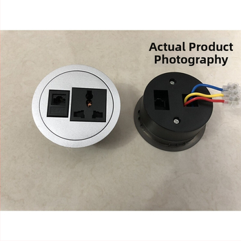 Stalo daugiafunkcinė kištukų dėžutė – apvalus dizainas