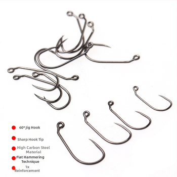 Bez bodīgiem mušu makšķerēšanas āķiem, piemēroti fly fishing, 1000 gab. kastē, straumei