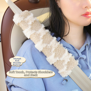 Auto turvavöö õlarihma padi – plišist, Arc De Triomphe kujundus, 100 g, Blue Rain, kohandatav