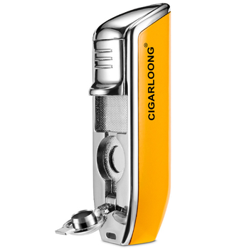 Cigāru aizdedzinātājs, metāla korpuss, butāna degviela, pretvējš, logotipa drukāšana, pielāgojama dizains