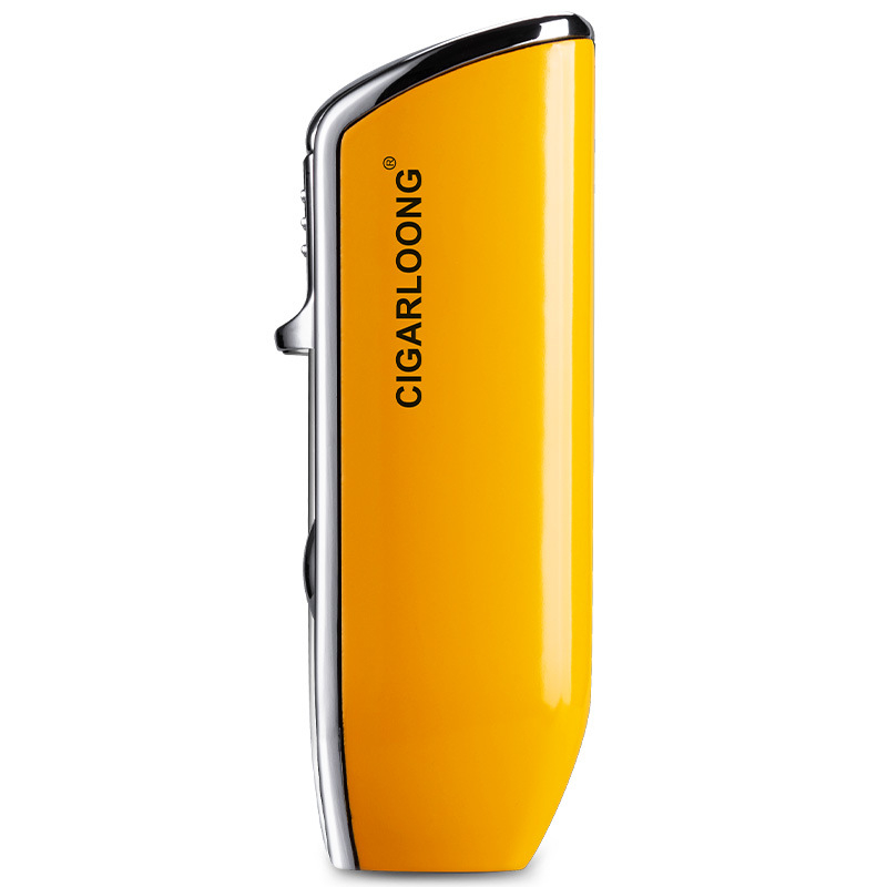 Cigāru aizdedzinātājs, metāla korpuss, butāna degviela, pretvējš, logotipa drukāšana, pielāgojama dizains