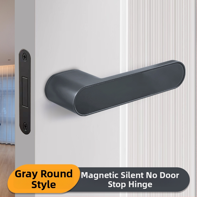 Miegamojo durų rankenos spyna, Jiajixing H03, aliuminis, šiuolaikinis minimalistinis stilius, vidaus medinėms durims