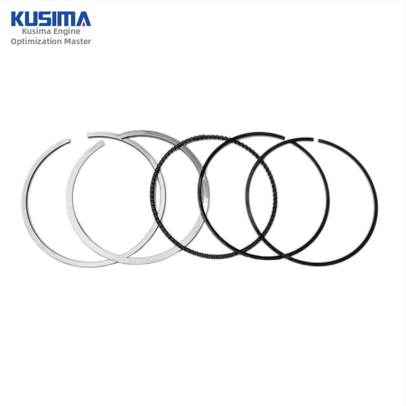 Dugattyúgyűrűk Mercedes-Benz M272 2.5L benzinmotorhoz — Ötvözött acél, 3 gyűrű, Kombinált típus, hordó alakú keresztmetszet (Mercedes-Benz M272 2.5L benzinmotor)