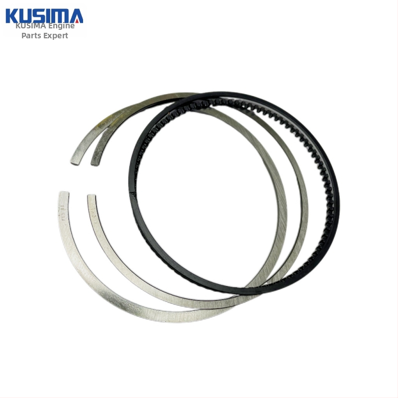 Pistona gredzeni Mercedes-Benz M272 2.5L benzīna dzinējam — sakausējuma tērauds, 3 gredzeni, kombinētais tips, barrela šķērsgriezums (Mercedes-Benz M272 2.5L benzīna dzinējs)