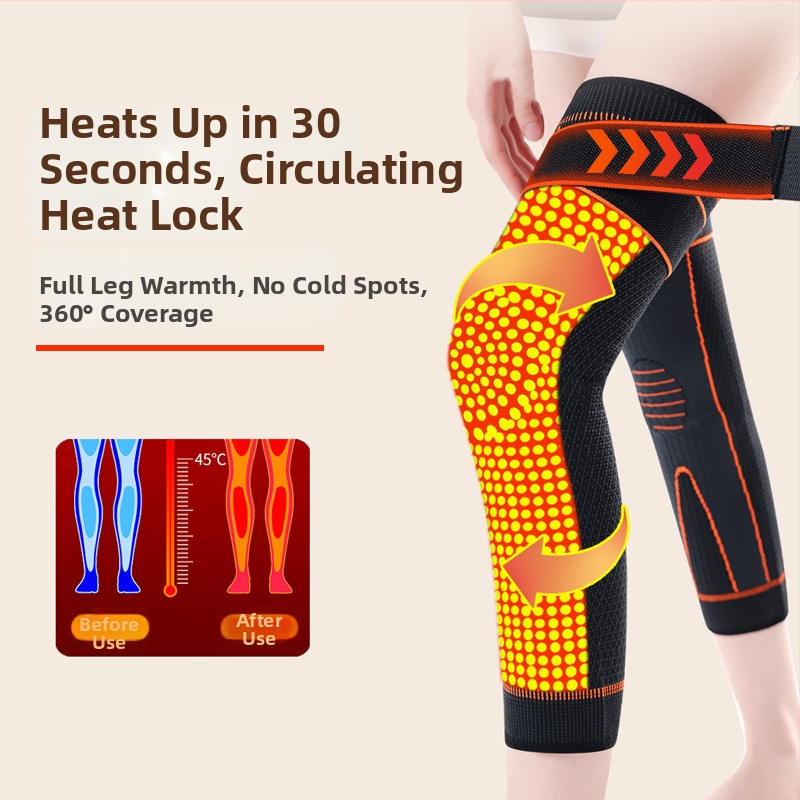 Rozšírená samoohrejovaná kolenná podložka, protišmykový dizajn s popruhom, 8-hodinové prehrievanie