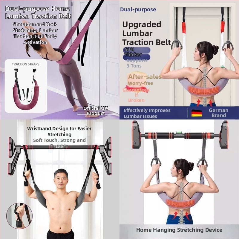 Nimme tõmbamisvöö – nimmeosa tõmbamine, kaela traktsioon, rippuv vöö, üks vars, koduseks kasutamiseks