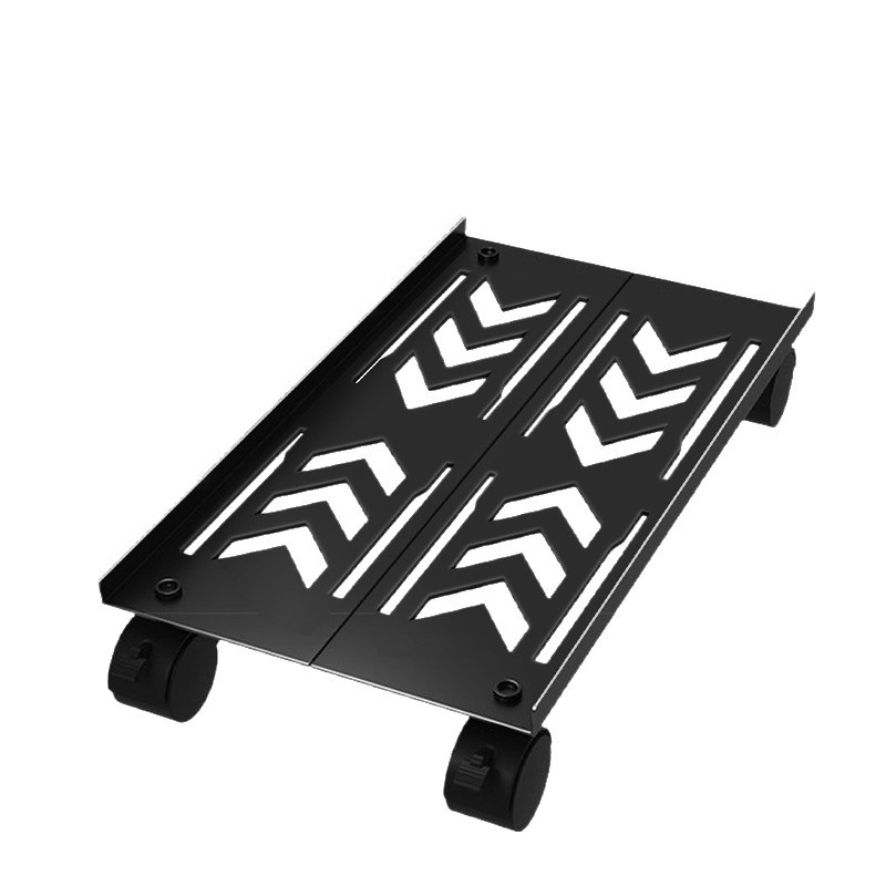 Stojan na počítač s kolieskami, podlahová základňa, teleskopický úložný regál, 1 vrstva, kancelársky organizér