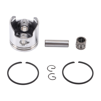Goofit piston pentru motocicletă A99-PR, aliaj de aluminiu, inel complet, inel tip butoi, inel de gaz dublu, gaură pentru pin x lungime pin 7