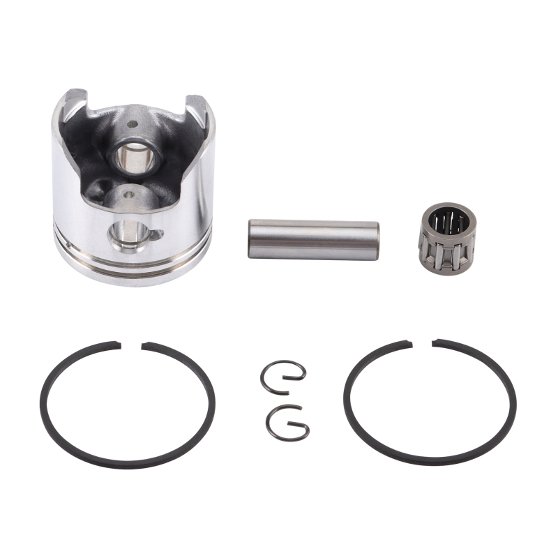 Goofit piston pentru motocicletă A99-PR, aliaj de aluminiu, inel complet, inel tip butoi, inel de gaz dublu, gaură pentru pin x lungime pin 7