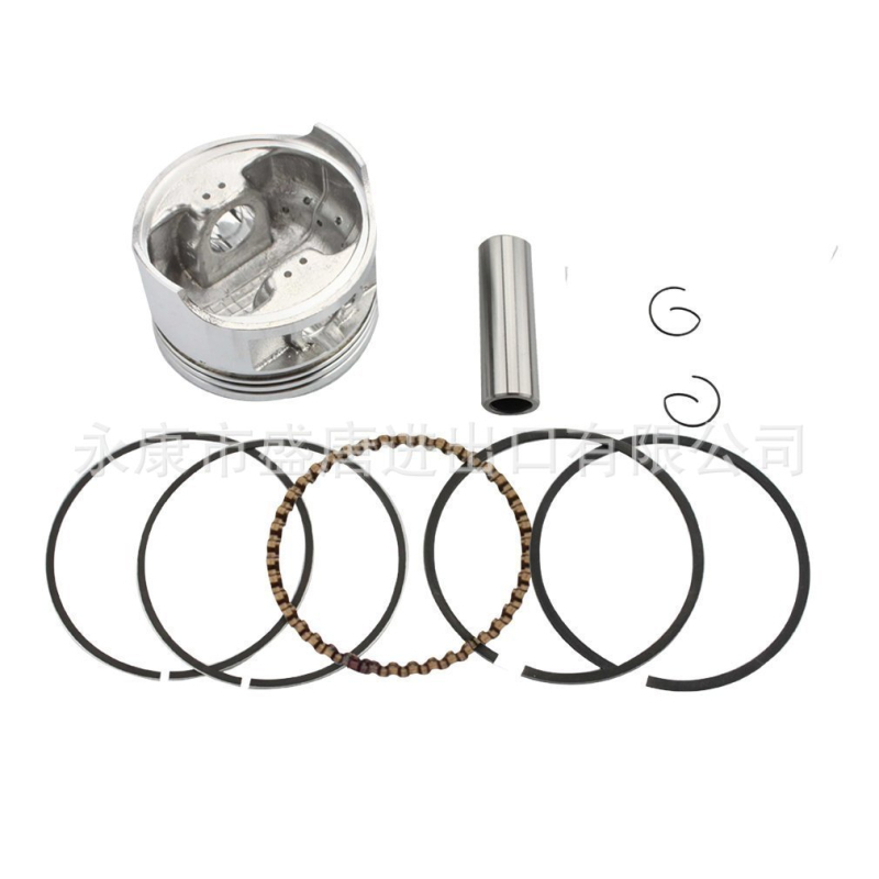 Kit piston 57,4 mm pentru GY6 150cc ATV/moped 157QMJ — 3 caneluri pentru inele, piston integral, inel cu suprafață cilindrică