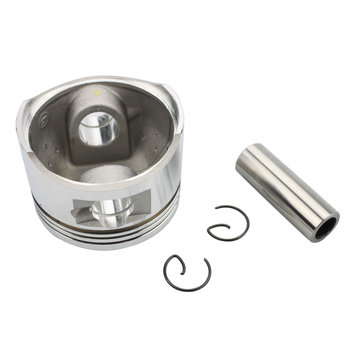 GOOFIT Ansamblu inel piston pentru cilindru 125cc – inel integral, 3 caneluri pentru inel, aliaj de aluminiu
