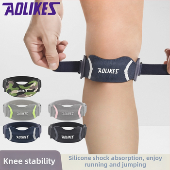 Kolenné chrániče z Nylonu – Značka AOLIKES; Ochranná časť: Koleno; Vhodné športy: futbal, basketbal, volejbal, beh; Hmotnosť: 30 g