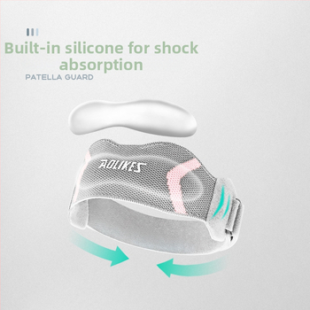 Kolenné chrániče z Nylonu – Značka AOLIKES; Ochranná časť: Koleno; Vhodné športy: futbal, basketbal, volejbal, beh; Hmotnosť: 30 g