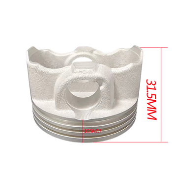 Yamaha NMAX155/NMAX125 pistonkészlet – Ø52 mm, 3 gyűrűs hornyok, kombinált gyűrű, konusos gyűrűprofil, alumíniumötvözet