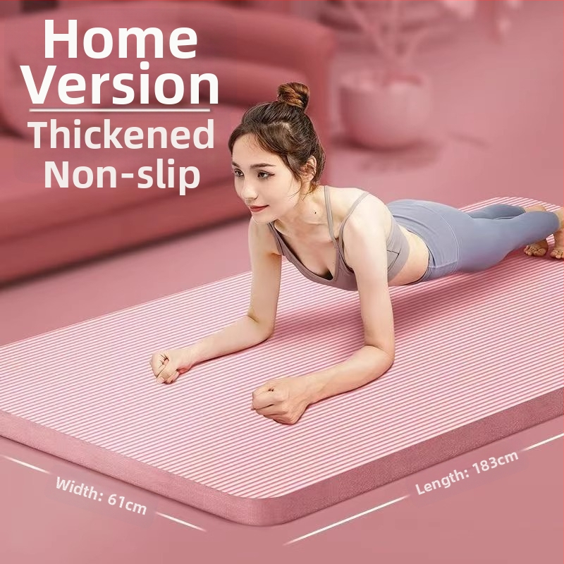 Jóga podložka (10 mm hrúbka; protišmyková a odolná voči opotrebeniu; tlmič odskoku; materiál: NBR)