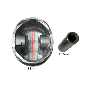 Volvo 2.5t motor dugattyú gyűrűkkel — 5 hengeres, alumínium ötvözet, csapszegnyílás 21×60 mm, kombinált gyűrű, hordó típusú gyűrű