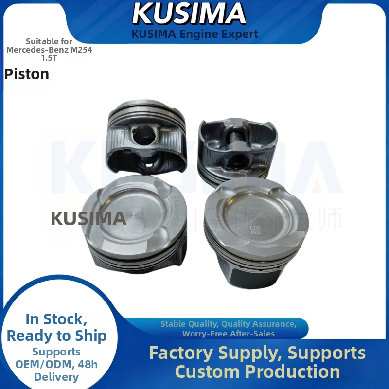 Dugattyúgyűrű – 3-barázdás kialakítás; kombinált gyűrű; keresztezési rész: barrel-face; alumínium ötvözet; Mercedes-Benz M254 1.5T benzinmotorhoz; alkatrész-szám A2540309200; márka KUSIMA