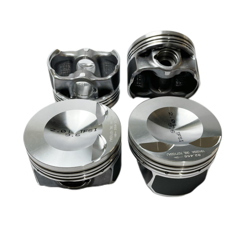 EA888 1.8T/2.0T Pisztin gyűrűkészlet — Teljes gyűrű, 3 barázda, Barrel Face keresztmetszet, Anyag: alumínium ötvözet, Alkatrész számok 06L107065R 06L107065BD